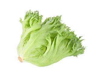 Frill ice berg lettuce isolated on  transparent png