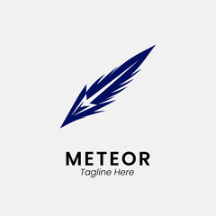 meteor logo design icon template