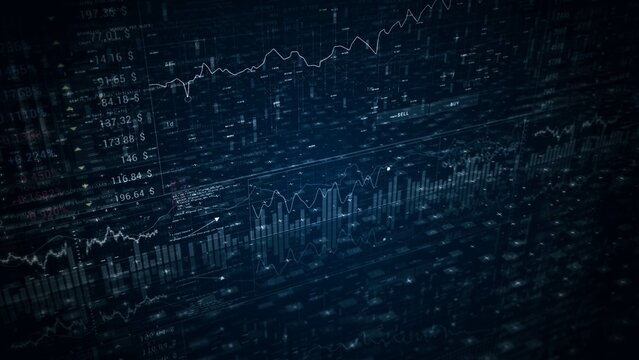 Electric blue numbers on a dark background, resembling a starry night sky - Powered by Adobe