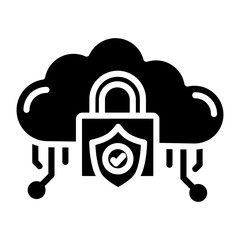 Cloud lock icon