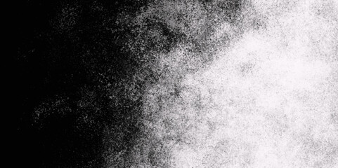 White, Black monochrome plaster old vintage. Dust particle, cloud nebula concrete texture, vivid textured cement wall. Vector cloud gray rain cloud. Sky with puffy hookah on. - obrazy, fototapety, plakaty