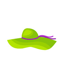 vector summer hat