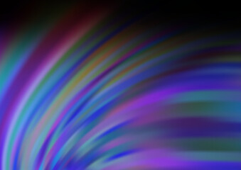 Obraz premium Dark Blue, Red vector background with curved circles.