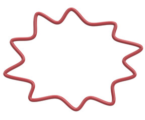 Speech Bubble. Text Box. 3D Illustration.