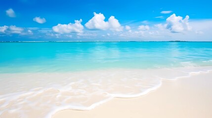 Fototapeta premium a postcard for a beach holiday, an advertising brochure of a seaside resort, summer, sun, sea, ocean