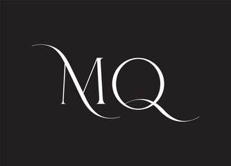 QM MQ initial based Alphabet icon logo.