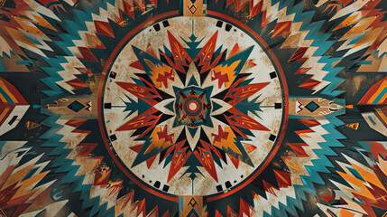 traditional patterns of native americans on a rug