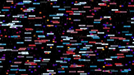 a seamless pattern of colorful lines on a black background