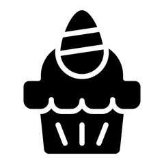 easter glyph icon