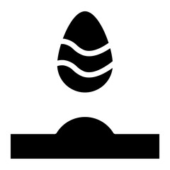 easter glyph icon