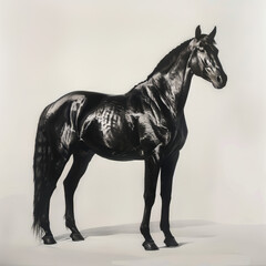 Horse Photorealistic Illustration