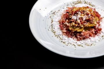 Sizzling Plancha Artichoke Flower with Iberico Ham and Pine Nuts