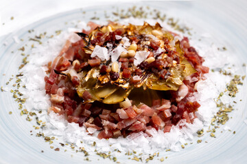 Gourmet Artichoke Bloom: A Feast of Flavors with Iberian Ham