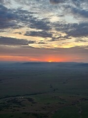sunrise over the Mara. Kenya 
