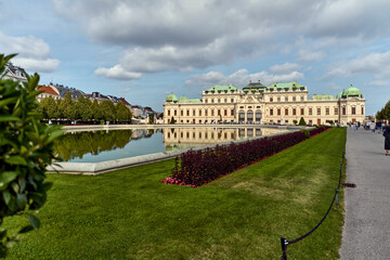 Belvedere Wien. Baroque palace. Upper and Lower Belvedere.