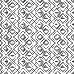 Black and white retro circle pattern background