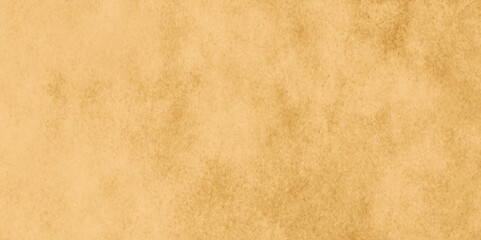 Saturated dark yellow colored low contrast Concrete textured background. aquarelle painted natural mat monochrome plaster illustration. Interior design background, banner, wallpaper.