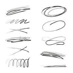 Brush black highlight vector nb mark for emphasis important staff