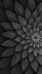 Black Flower Pattern