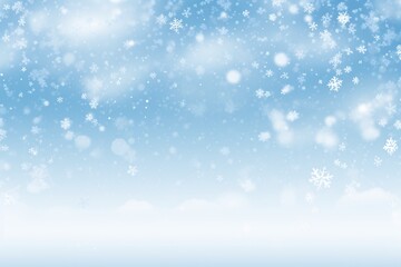 snowflakes falling in the sky