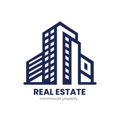 Fototapeta premium real estate building logo Template minimalist design