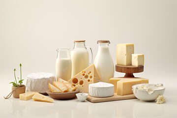 a group of different types of cheese