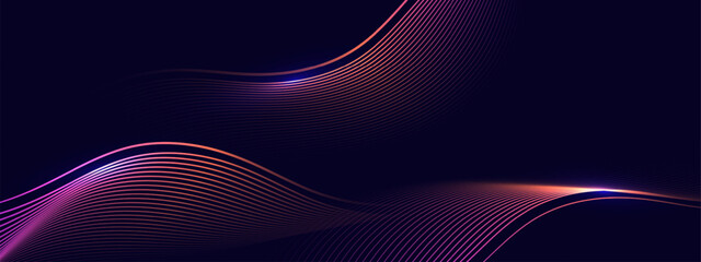 Abstract background with flowing lines. Dynamic waves. vector illustration.
