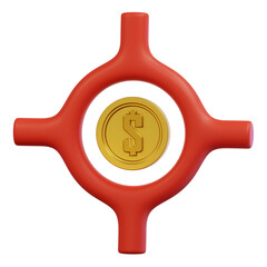 profit target 3d illustration