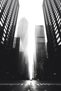 Fototapeta The Captivating Urban Composition., Surreal and unusual perspective, Conceptual art