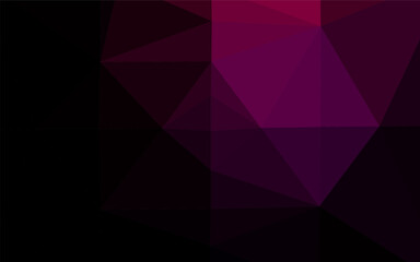 Obraz premium Dark Purple vector low poly layout.