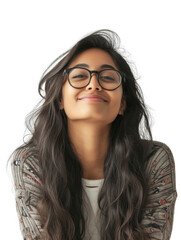 Obraz premium Indian woman transparent background