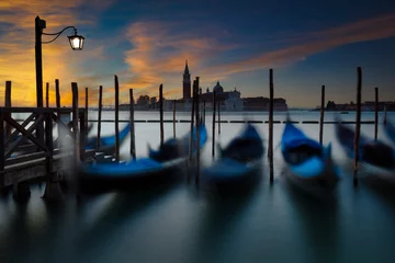 Photo sur Plexiglas Gondoles Gondolas, St Mark's Square, Venice