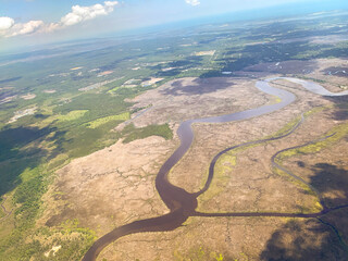St. Johns River estuary and flood plane in Northeast Florida