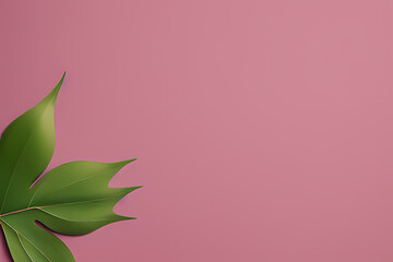 Fototapeta na wymiar pink flower on green background, generative ai