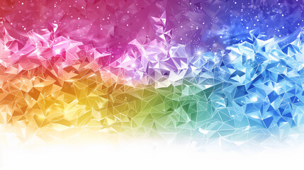 Vibrant Abstract Geometric Rainbow Design Background.