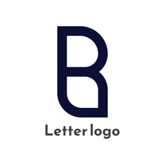 Obraz premium B letter in doodle scribble brush hand drawn style isolated on white background. For lettering, presentation, font, education, logo, signboard, branding, abc, alphabet. 