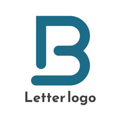 B letter in doodle scribble brush hand drawn style isolated on white background. For lettering, presentation, font, education, logo, signboard, branding, abc, alphabet.
