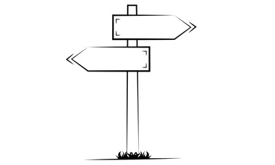 Fototapeta premium direction pointing sign direction of way finder guider backgrounds