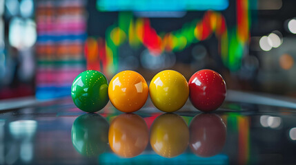 Diversification of investment or asset allocation or portfolio management on stock and fund make investments more efficient and manage risks better, stock market background