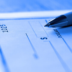 Pen Writing Check for Payment Cheque