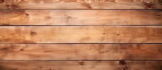 Fototapeta premium A detailed view of a wooden plank wall, showcasing the texture and natural grain of the wood. Each plank is distinct, creating a visually appealing pattern.