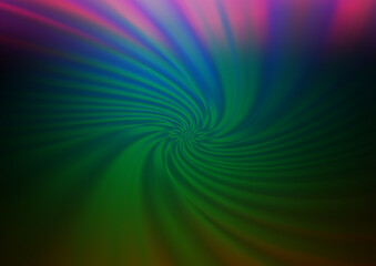 Dark Multicolor, Rainbow vector blurred bright pattern.