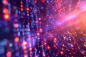 Technology background of information big data concept