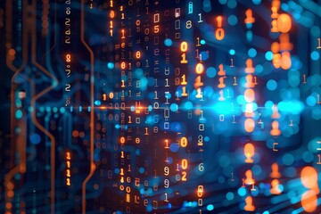 Technology background of information big data concept