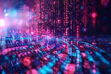 Technology background of information big data concept