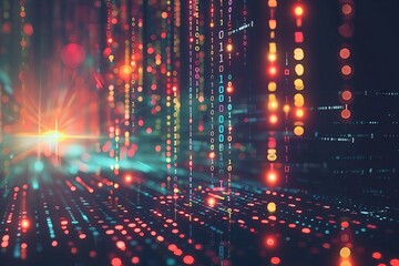 Technology background of information big data concept