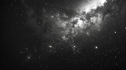 Fototapeta na wymiar Dark Space Wallpaper With Some Stars, Generative AI