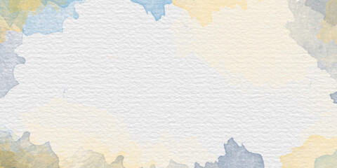 background abstrack photo hand painted watercolor with sky and clouds shape