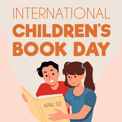 Flyer for the celebration of International Children's Book Day.