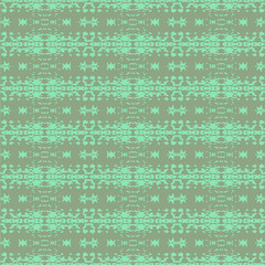 Blue and white watercolor ornament painted with watercolor on paper.